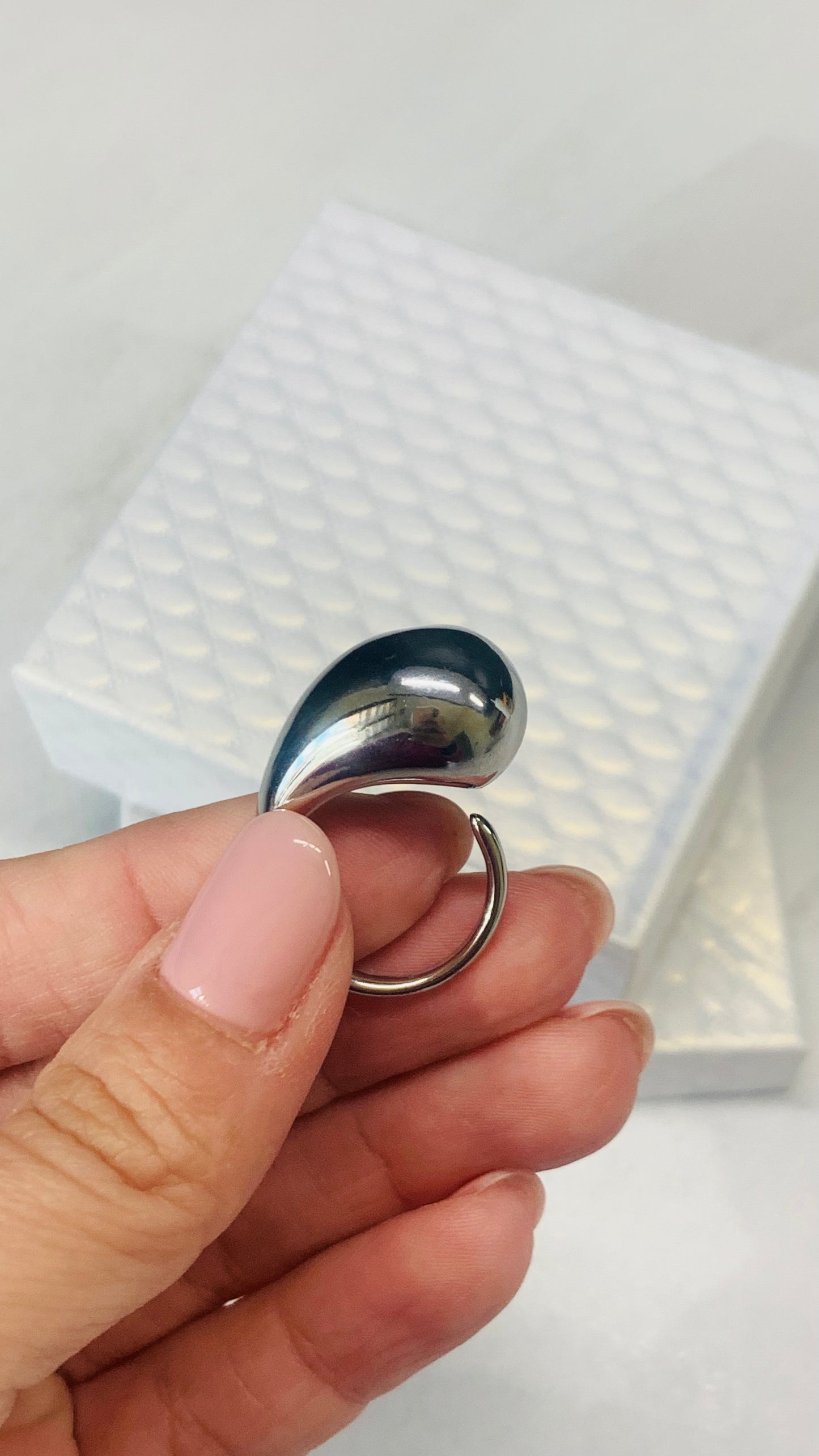 Anello a goccia silver