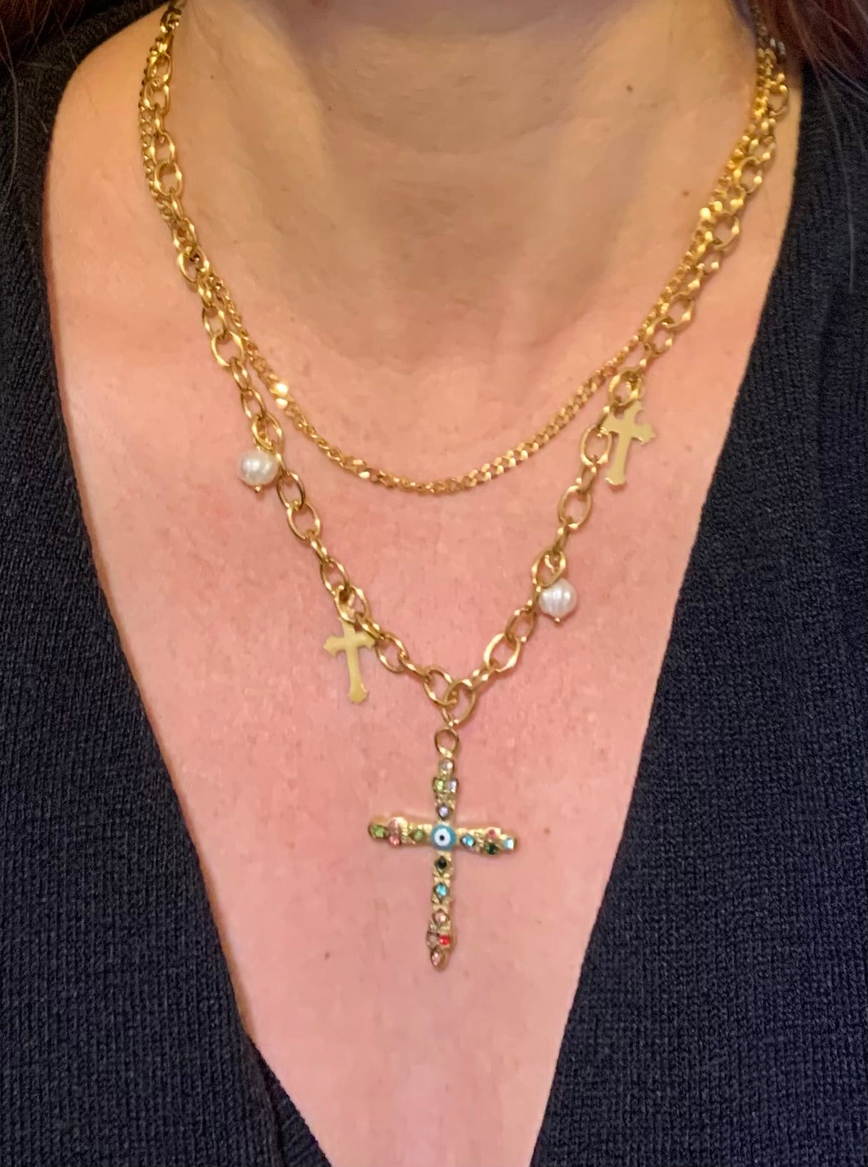 Collana con croce